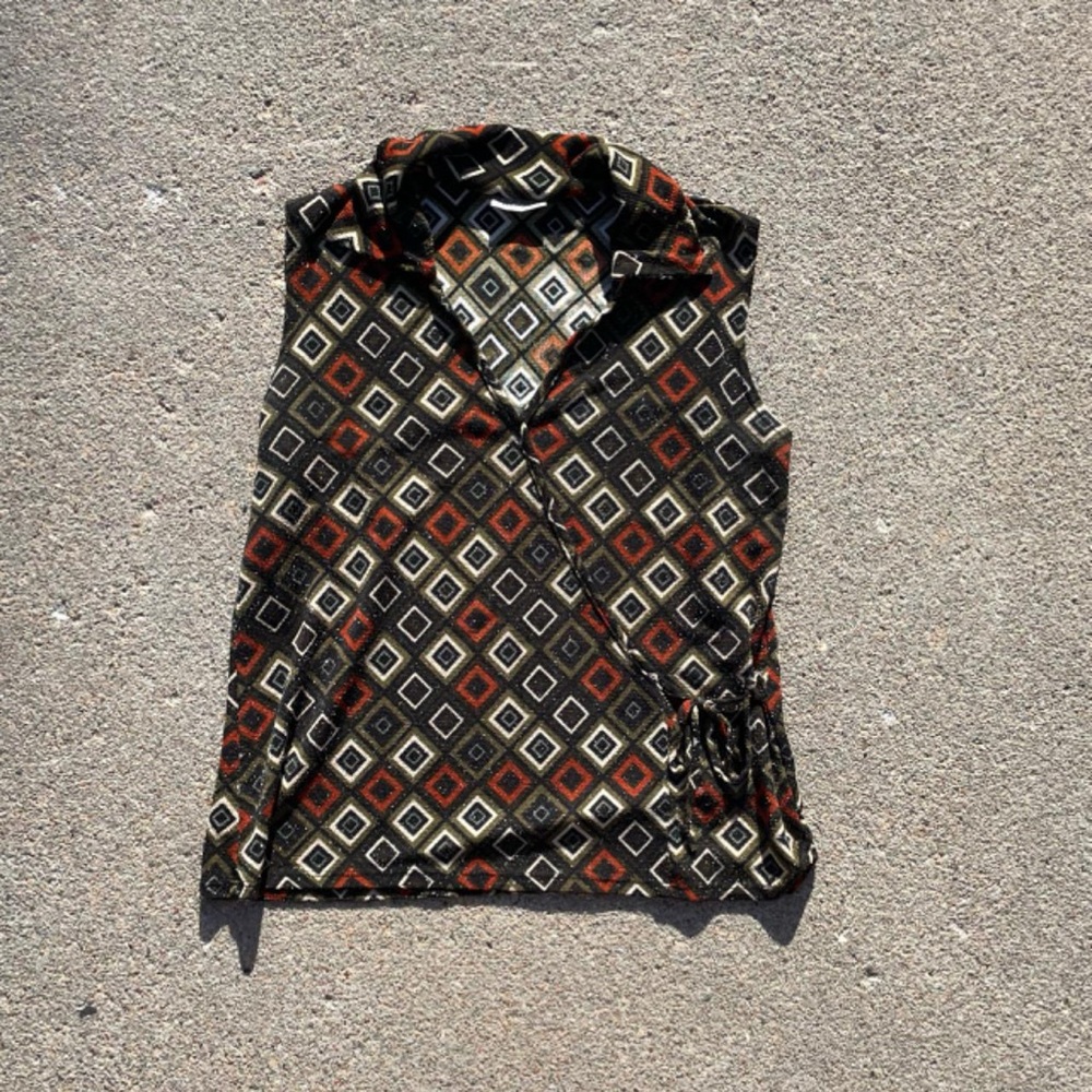 90s Sparkly Polo Tank Top